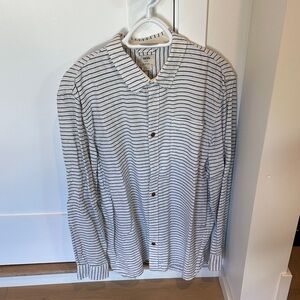 Vans Off-White and Black Striped Shirt